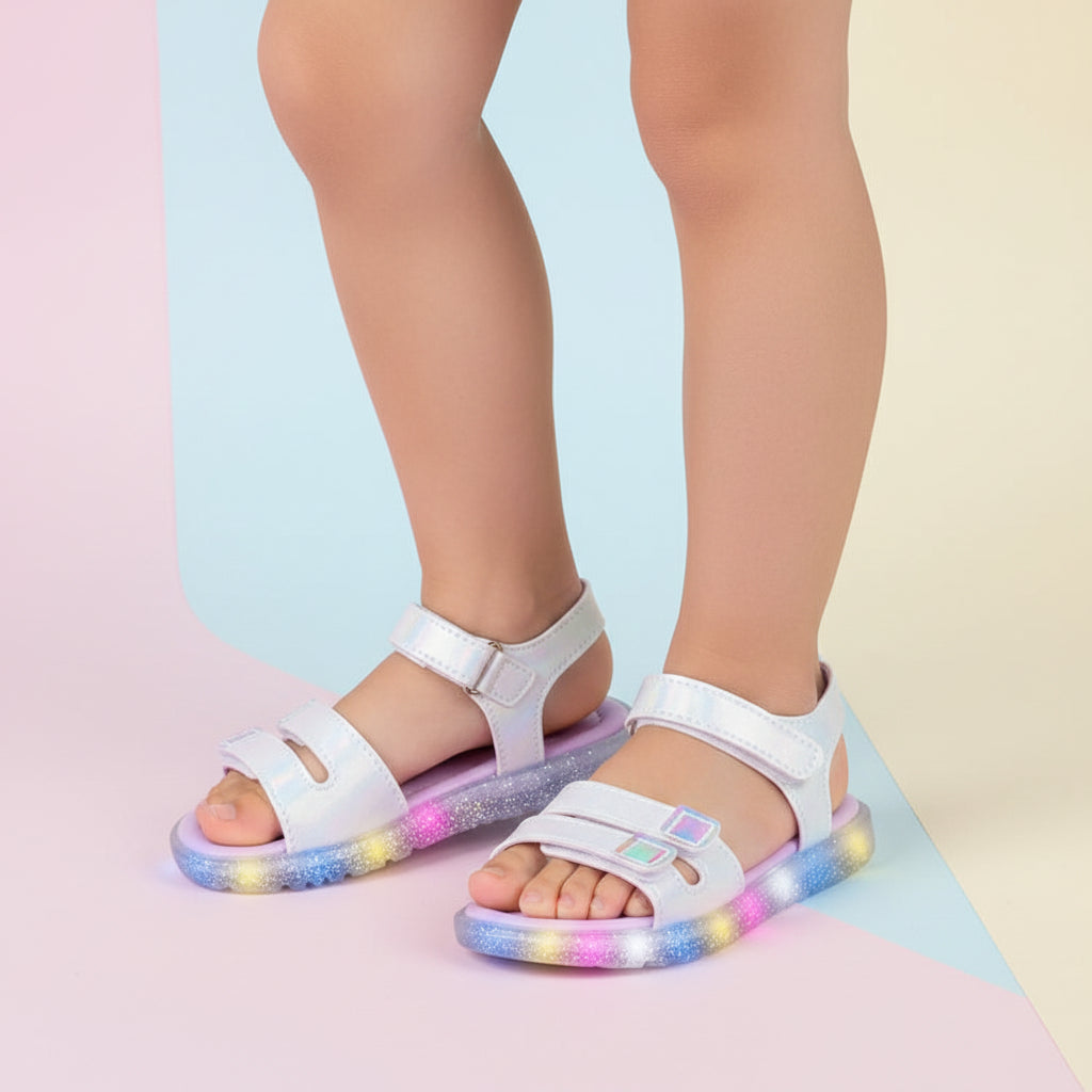 Sandália de Led Infantil Pampili Lulli Tie Dye