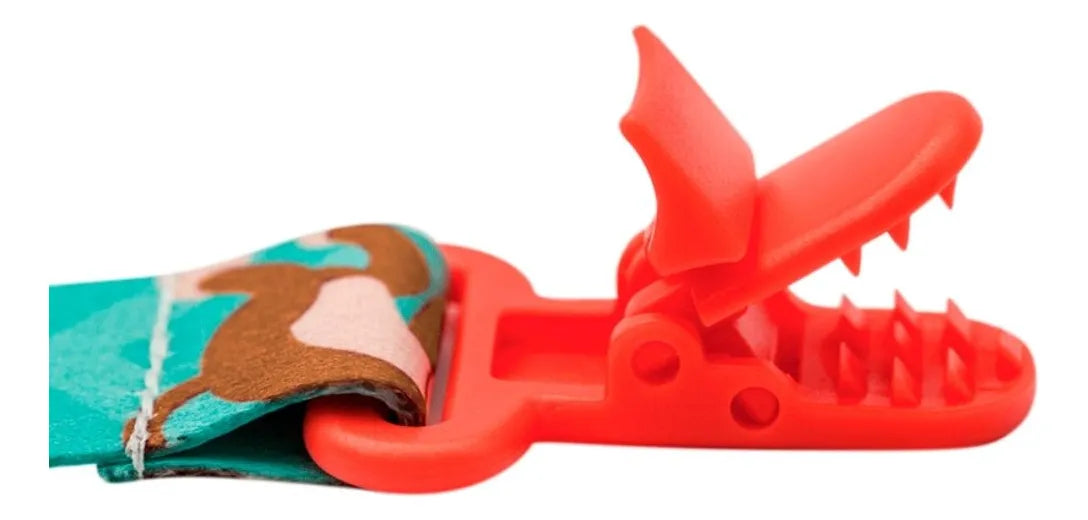 Prendedor de Chupeta Infantil Buba Animal Fun Seguro 3 Meses+