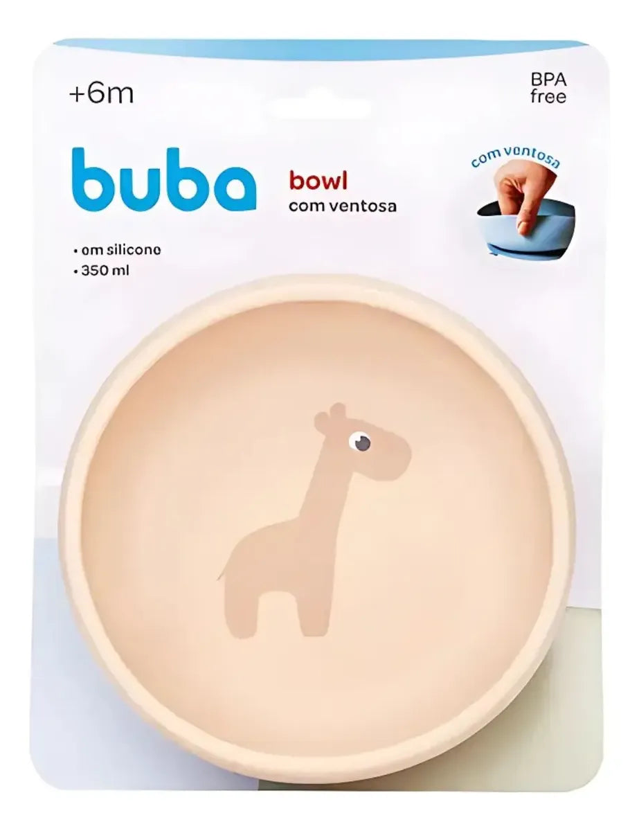 Pratinho Bowl Em Silicone Buba Com  Ventosa Cloudy +6 Meses