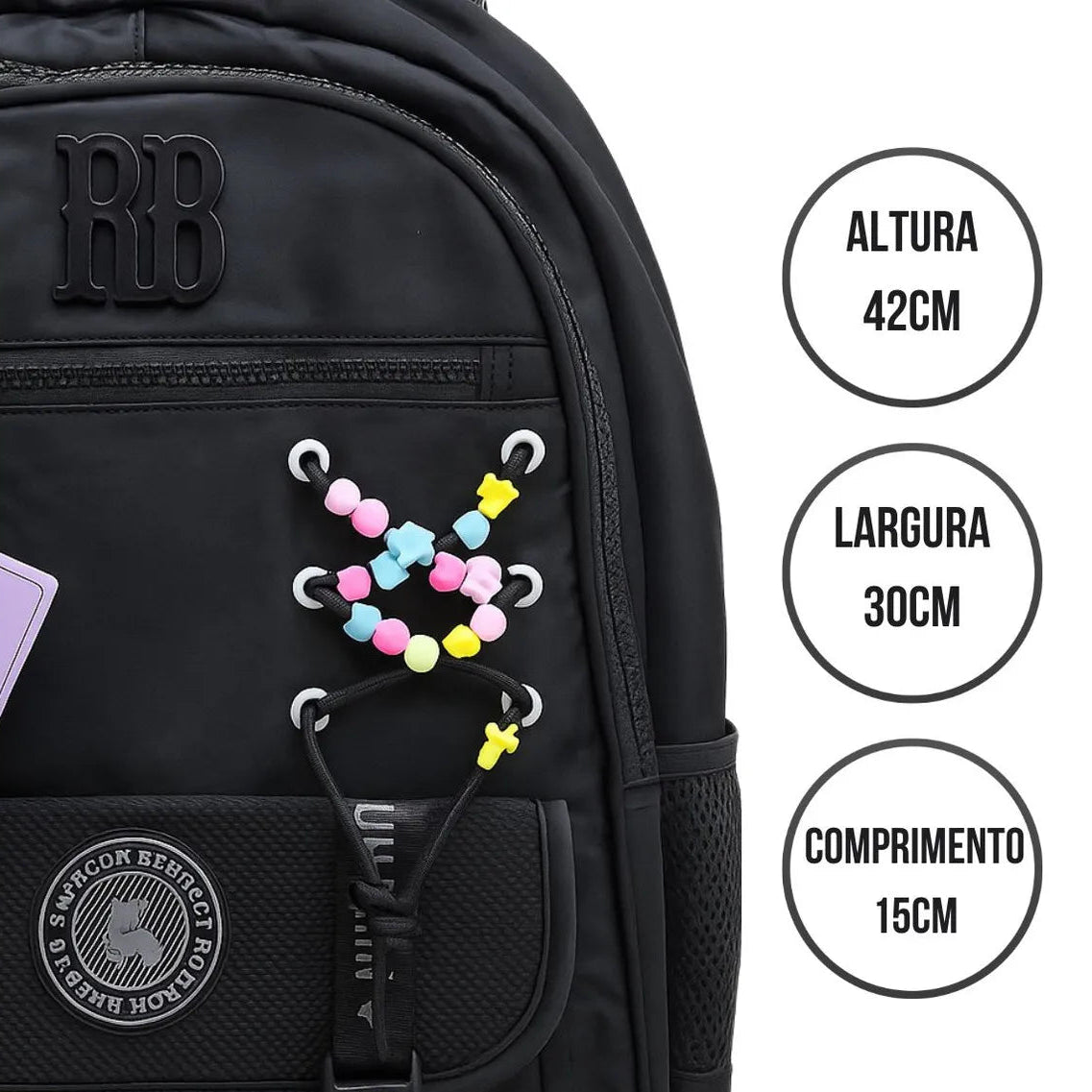 Mochila De Costas Rebecca Bonbon Beaded Fun 17,5