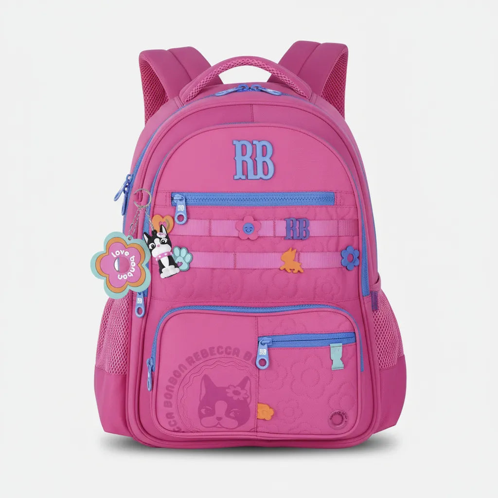 Mochila De Costas Rebecca Bonbon Flower Power 17,5 Escolar