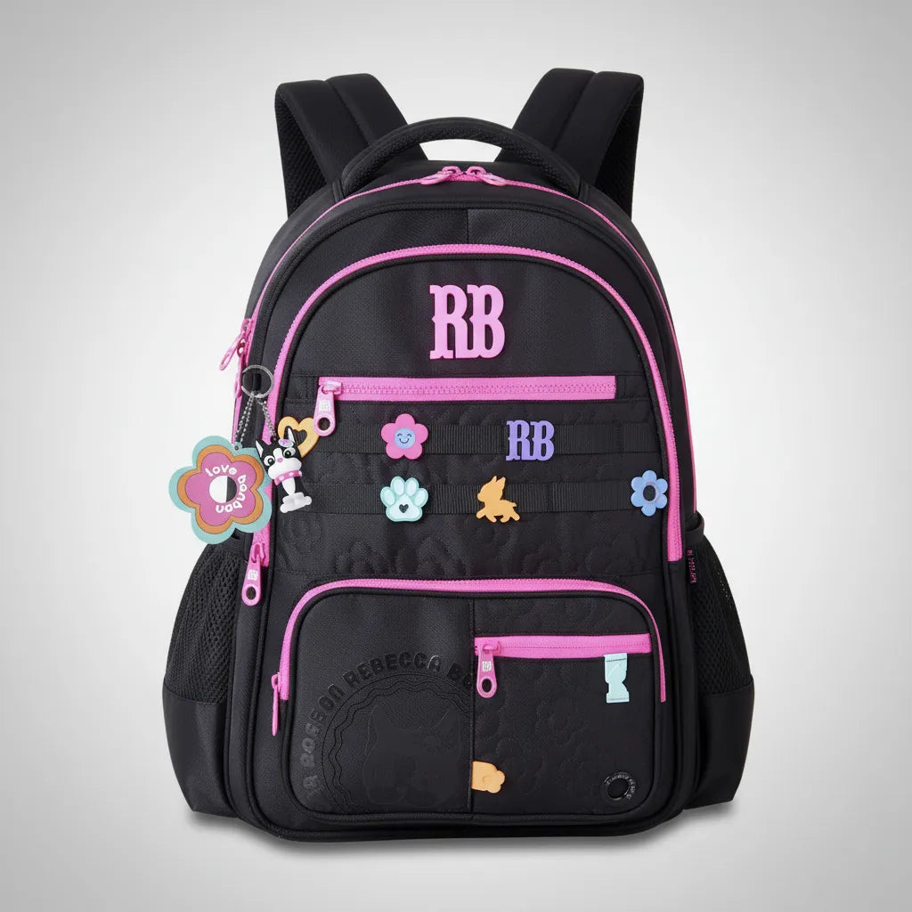 Mochila De Costas Rebecca Bonbon Flower Power 17,5 Escolar