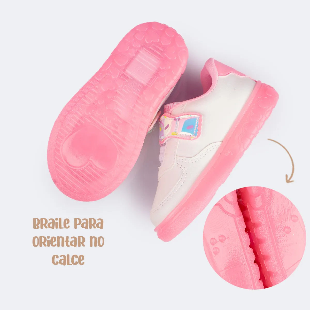 Tênis Pampili Sneaker Luz Granulado