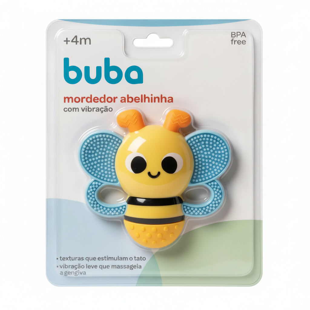 Mordedor Buba Abelhinha com Vibração +4M