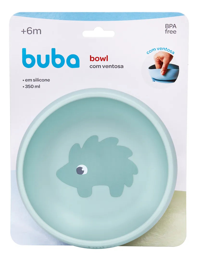 Pratinho Bowl Em Silicone Buba Com  Ventosa Cloudy +6 Meses