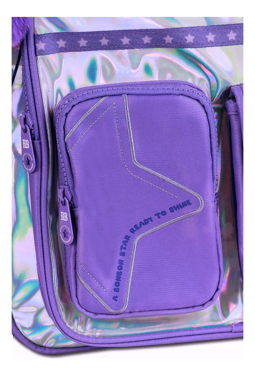Mochila De Costas Rebecca Bonbon Holo Shine 19