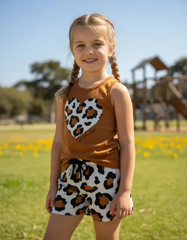 Conjunto Kyly Infantil Feminino Cute Love Onçinha