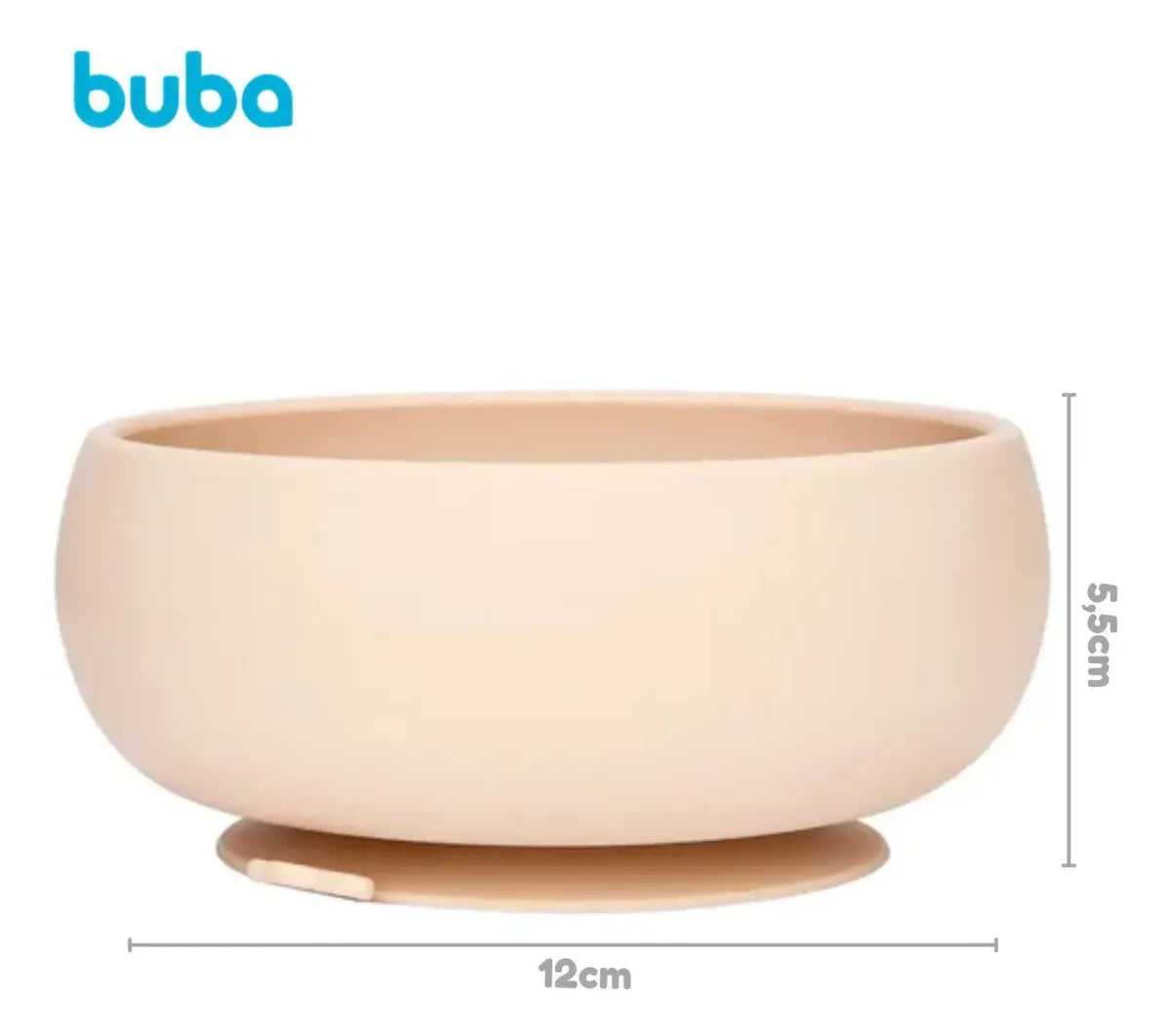 Pratinho Bowl Em Silicone Buba Com  Ventosa Cloudy +6 Meses
