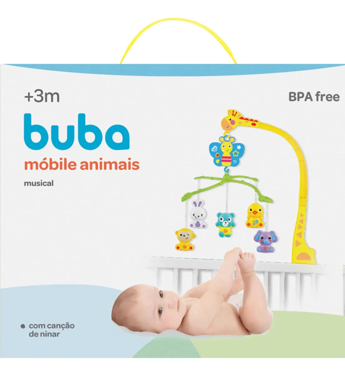 Mobile Musical Buba Animais +3 Meses