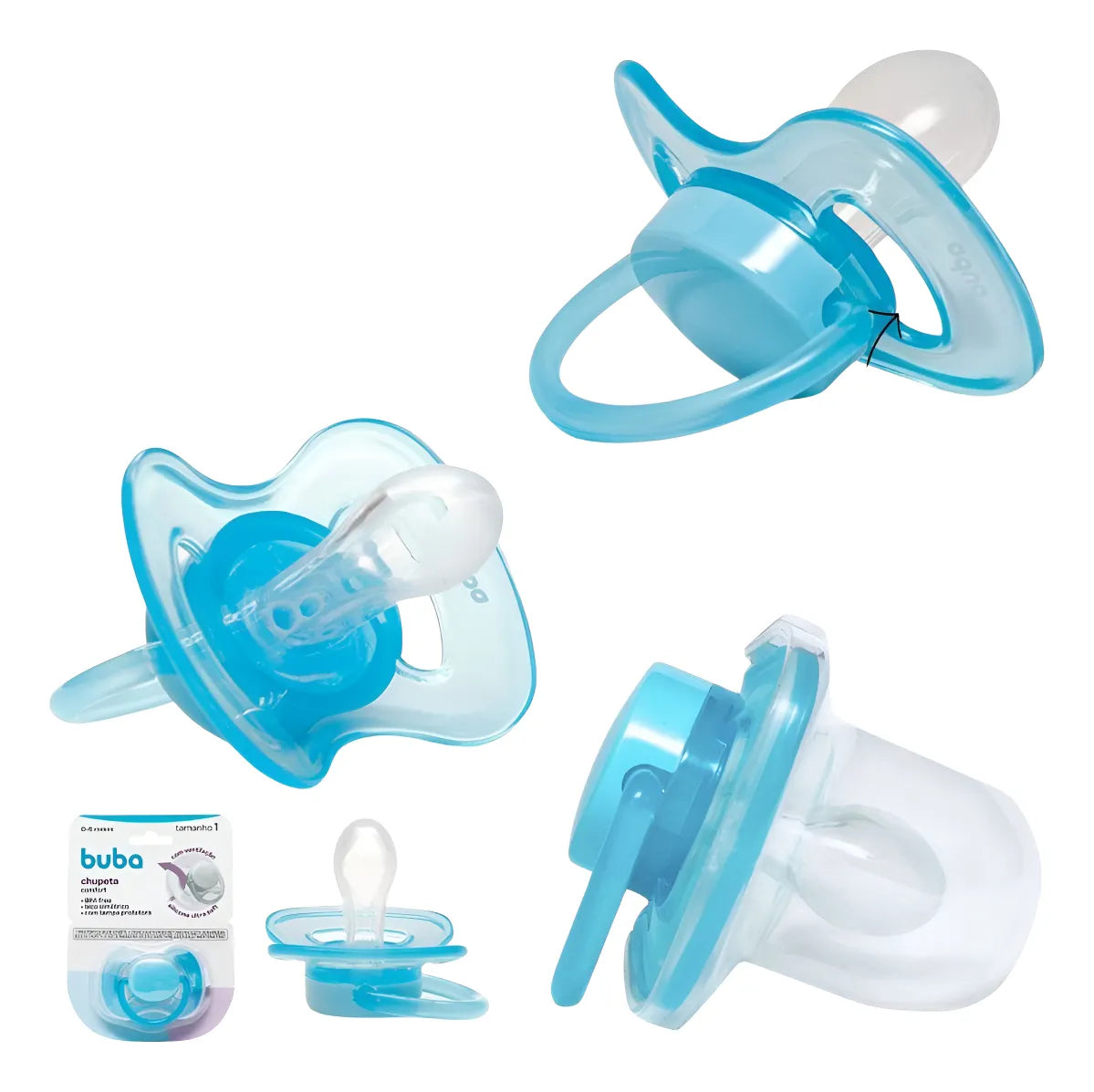 Chupeta Comfort Buba 100% Silicone Ultra Soft Tamanho 2