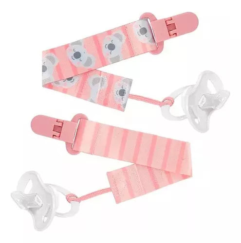 Kit Prendedores De Chupeta Buba Coala +3 M com 2 Peças