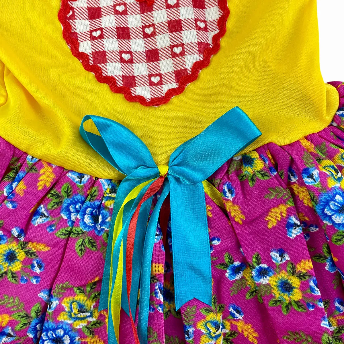 Vestido Caipira Xadrez para Festa Junina