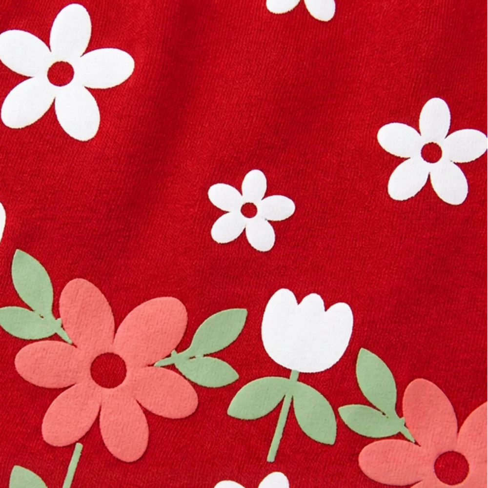 Conjunto Infantil Feminino Regata e Short Kyly Florzinhas