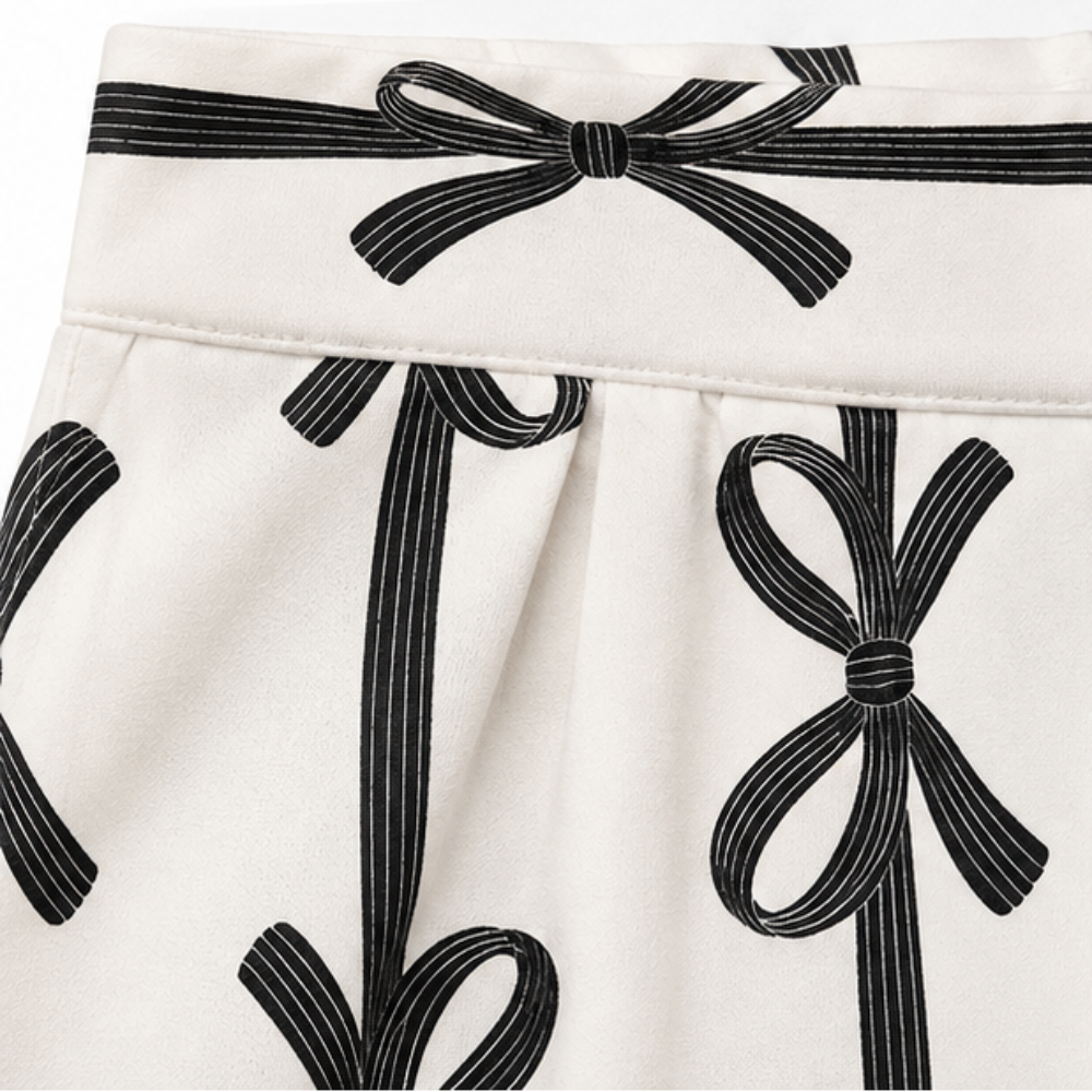 Conjunto Infantil Feminino Milon Blusa Lacinho com Pérolas e Short