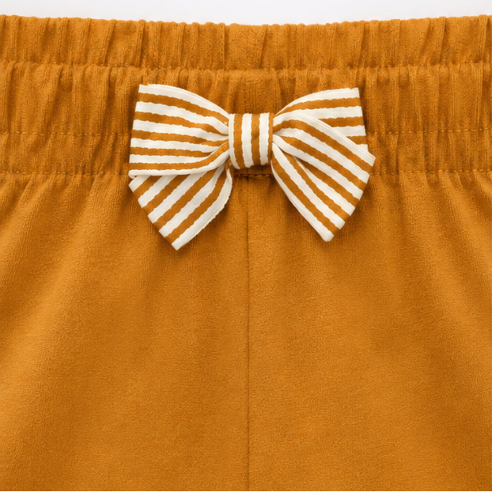 Conjunto Infantil Feminino Milon Bolsa de Praia Blusa Cotton e Shorts Moletinho