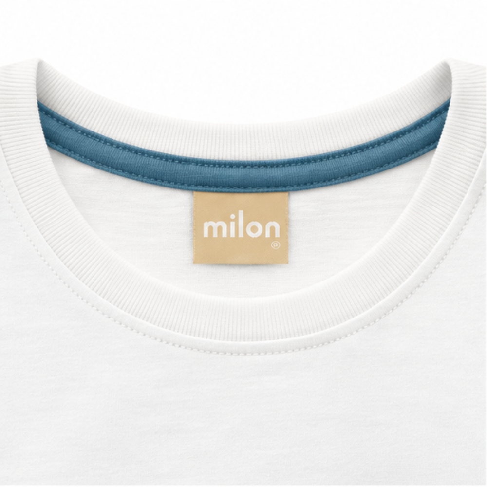 Conjunto Infantil Masculino Bebê Milon Camiseta Listrada e Bermuda