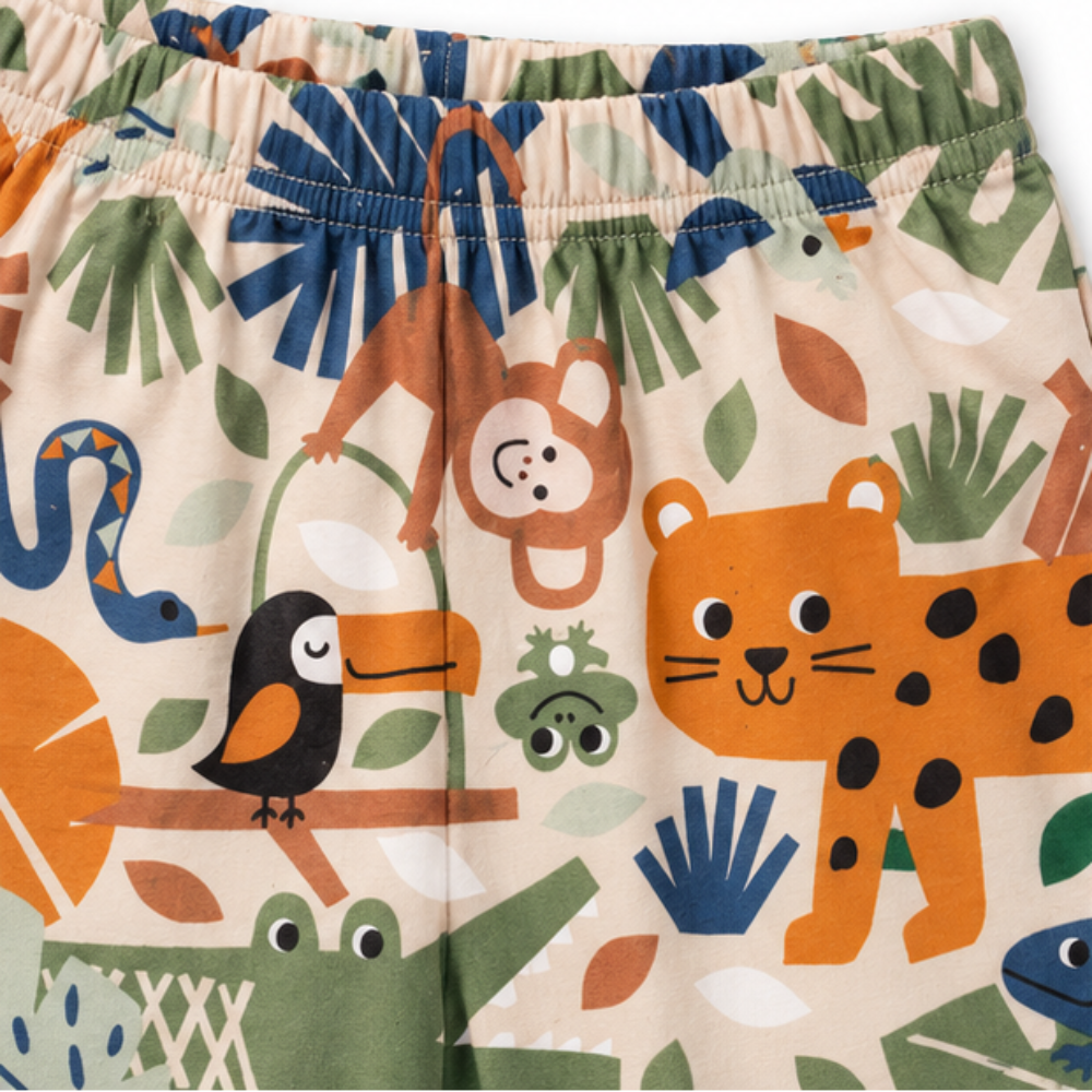 Conjunto Bebê Masculino Regata e Short Kyly Animais Planet