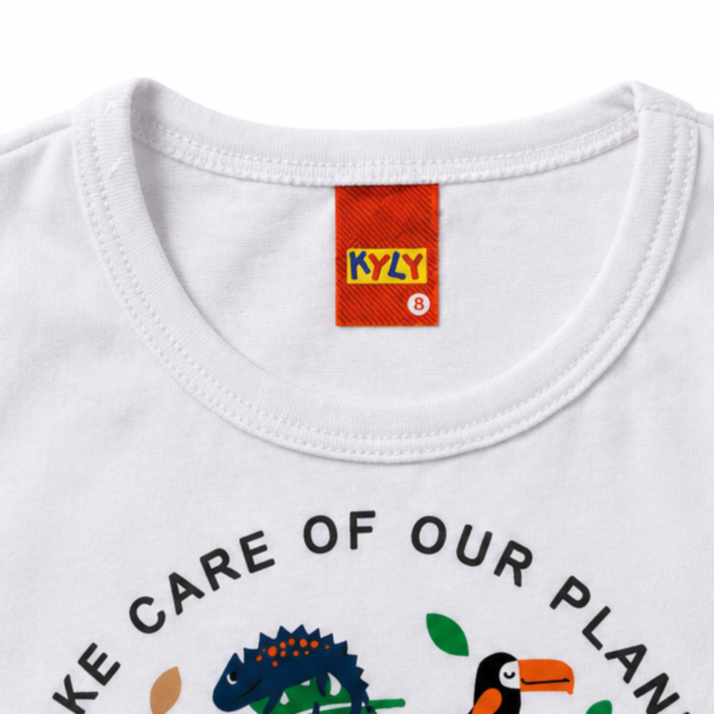 Conjunto Bebê Masculino Regata e Short Kyly Animais Planet