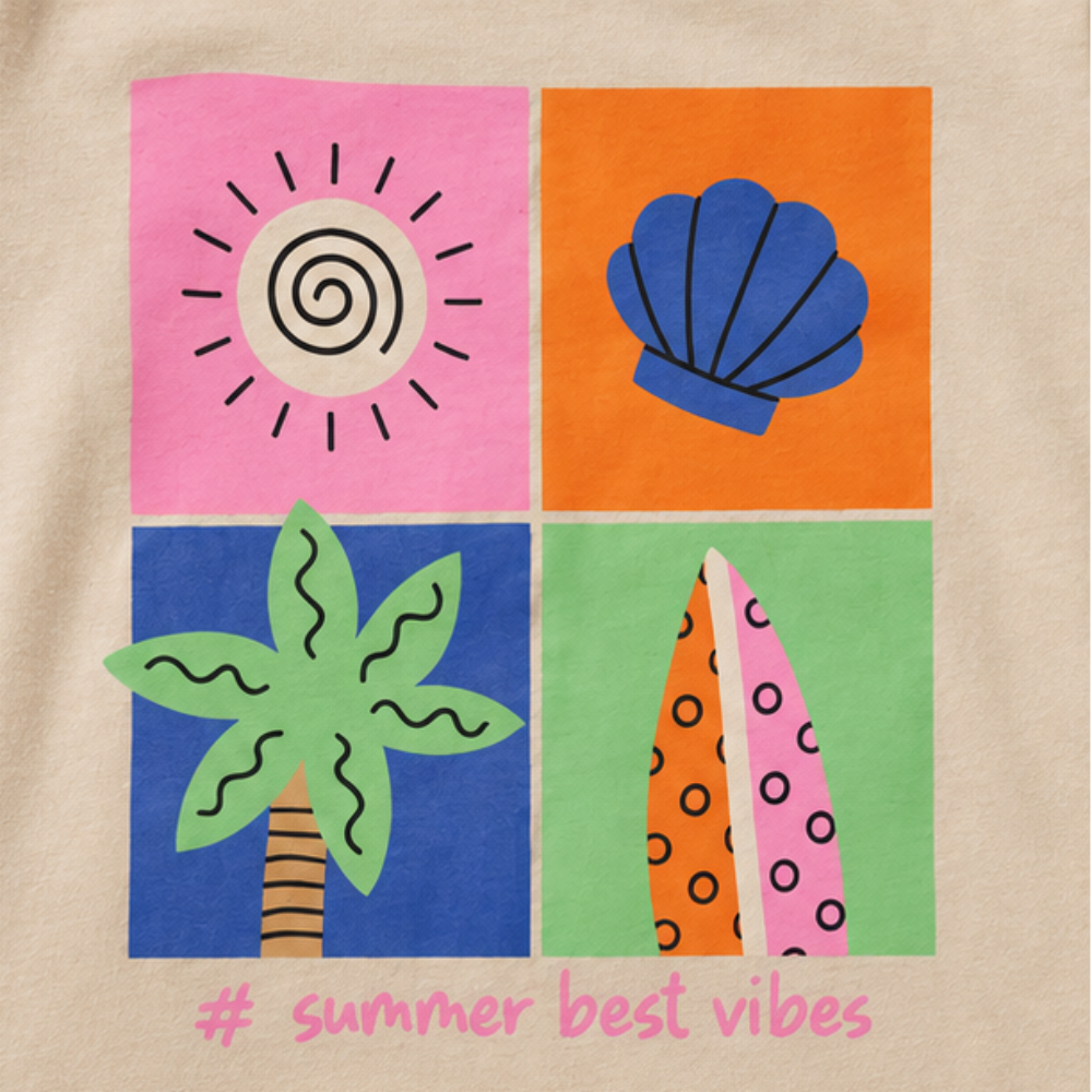 Conjunto Bebê Feminino Camiseta e Short Kyly Summer Best