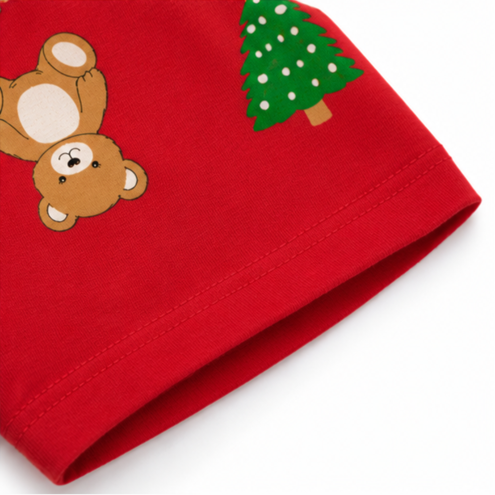 Pijama Infantil Feminino Kyly Love de Natal Brilha no Escuro