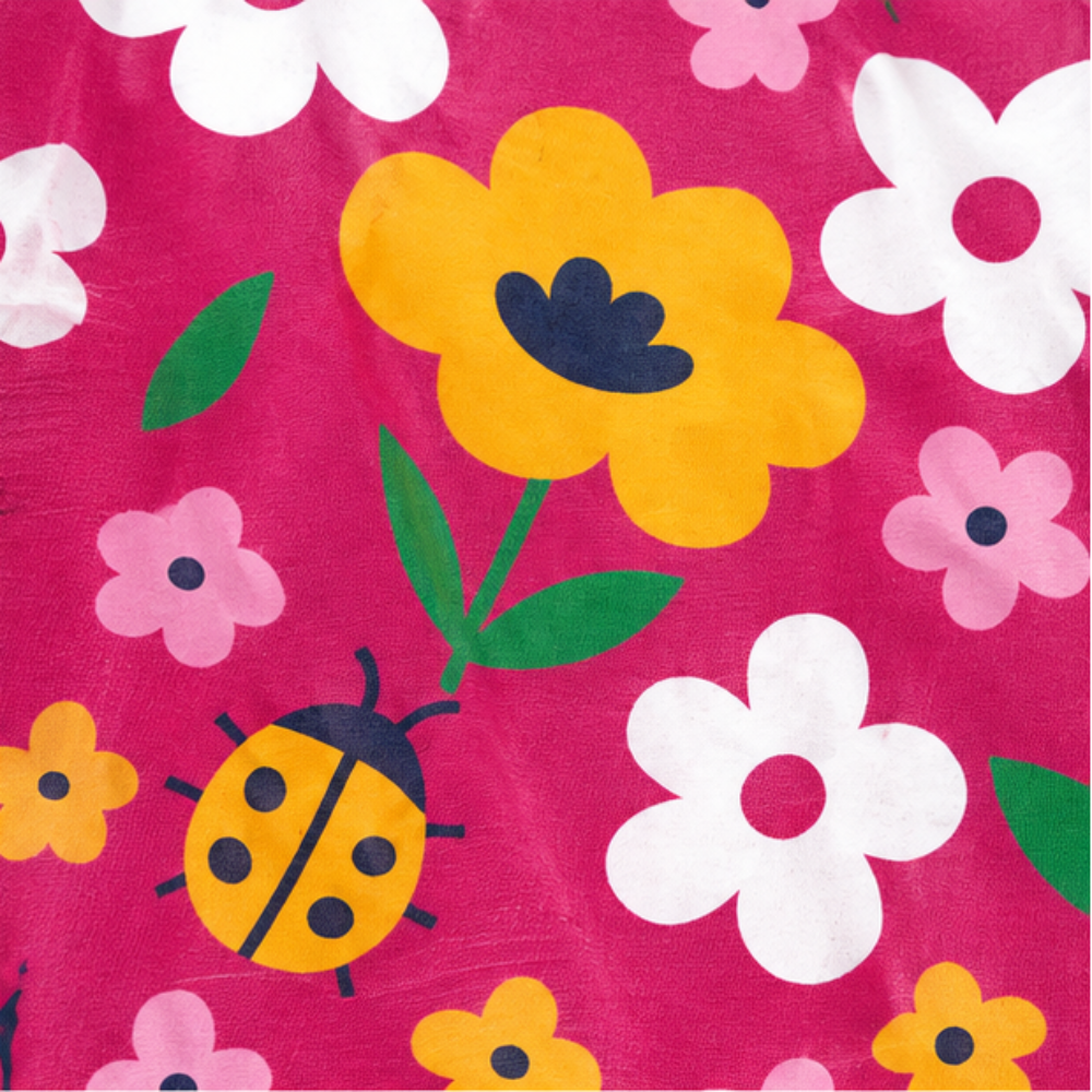 Vestido Feminino Kyly Bebê Regata Joaninha e Flores