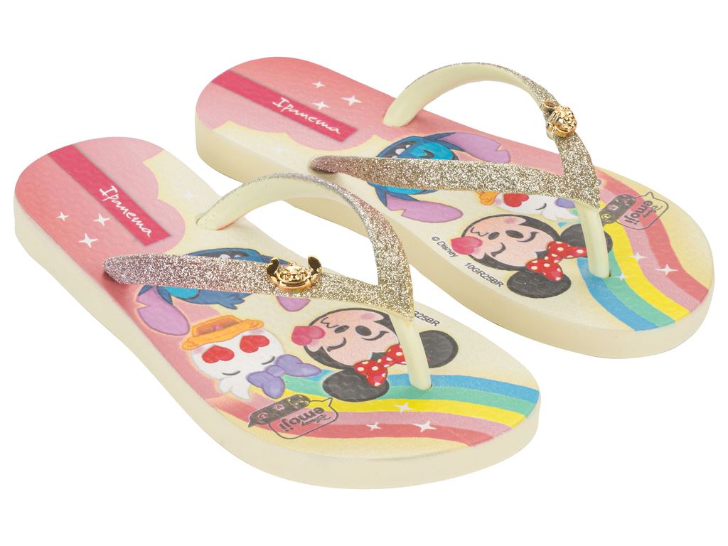 Chinelo Infantil Ipanema Glam Disney Antiderrapante Grendene