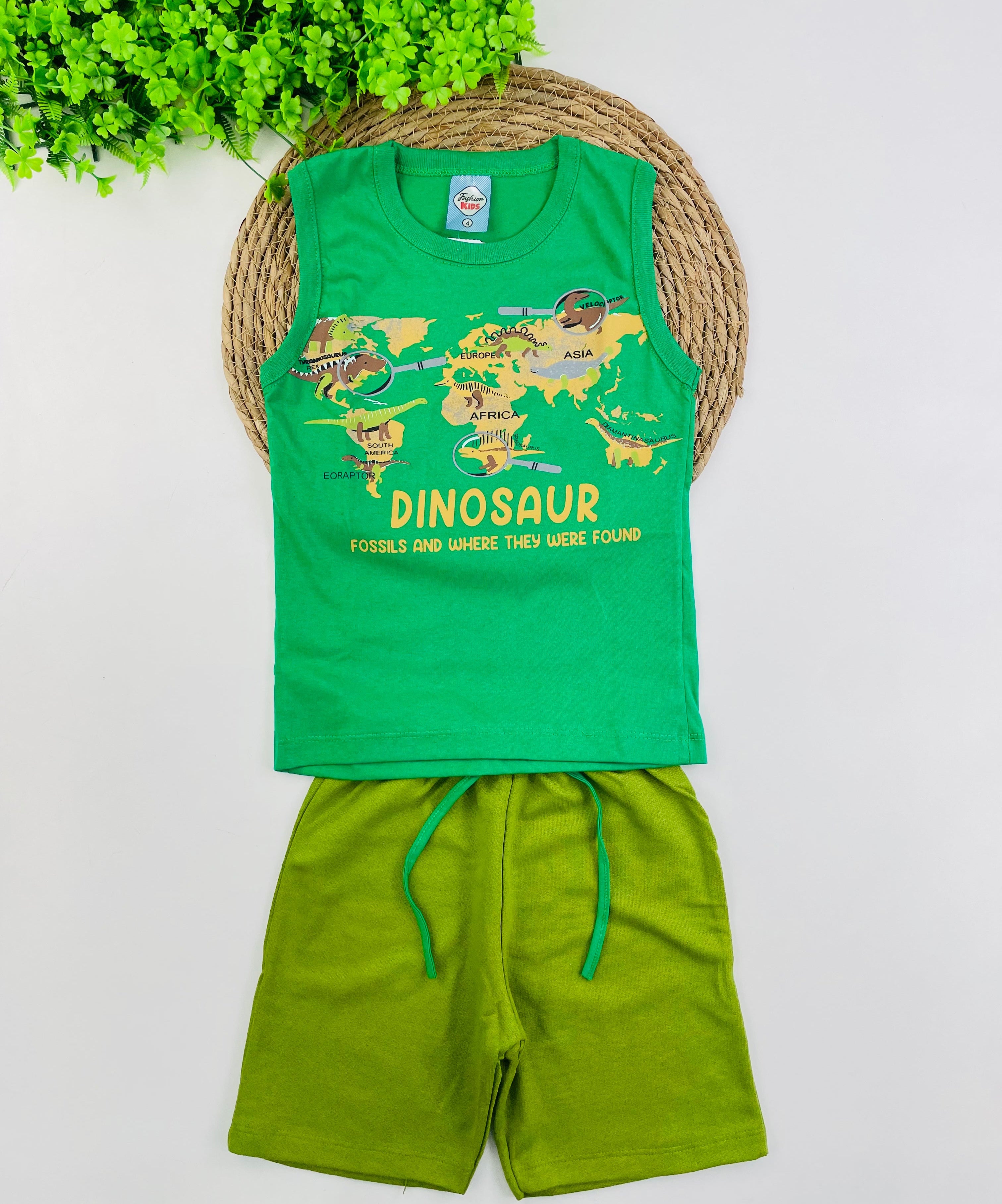 Conjunto Masculino Fashion Kids Dinossaur