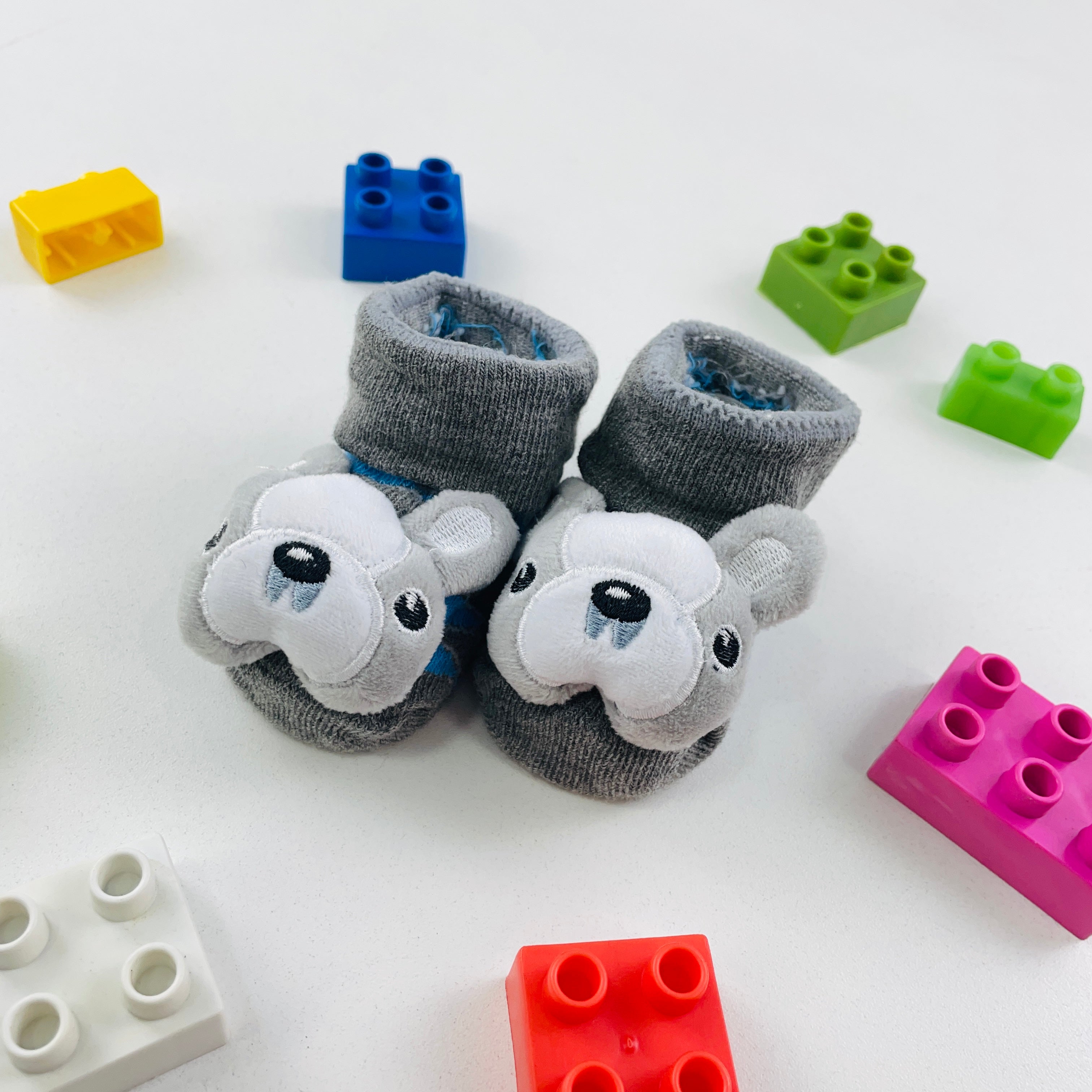 Meia Bichinhos Plin Baby Bulldog Antiderrapante