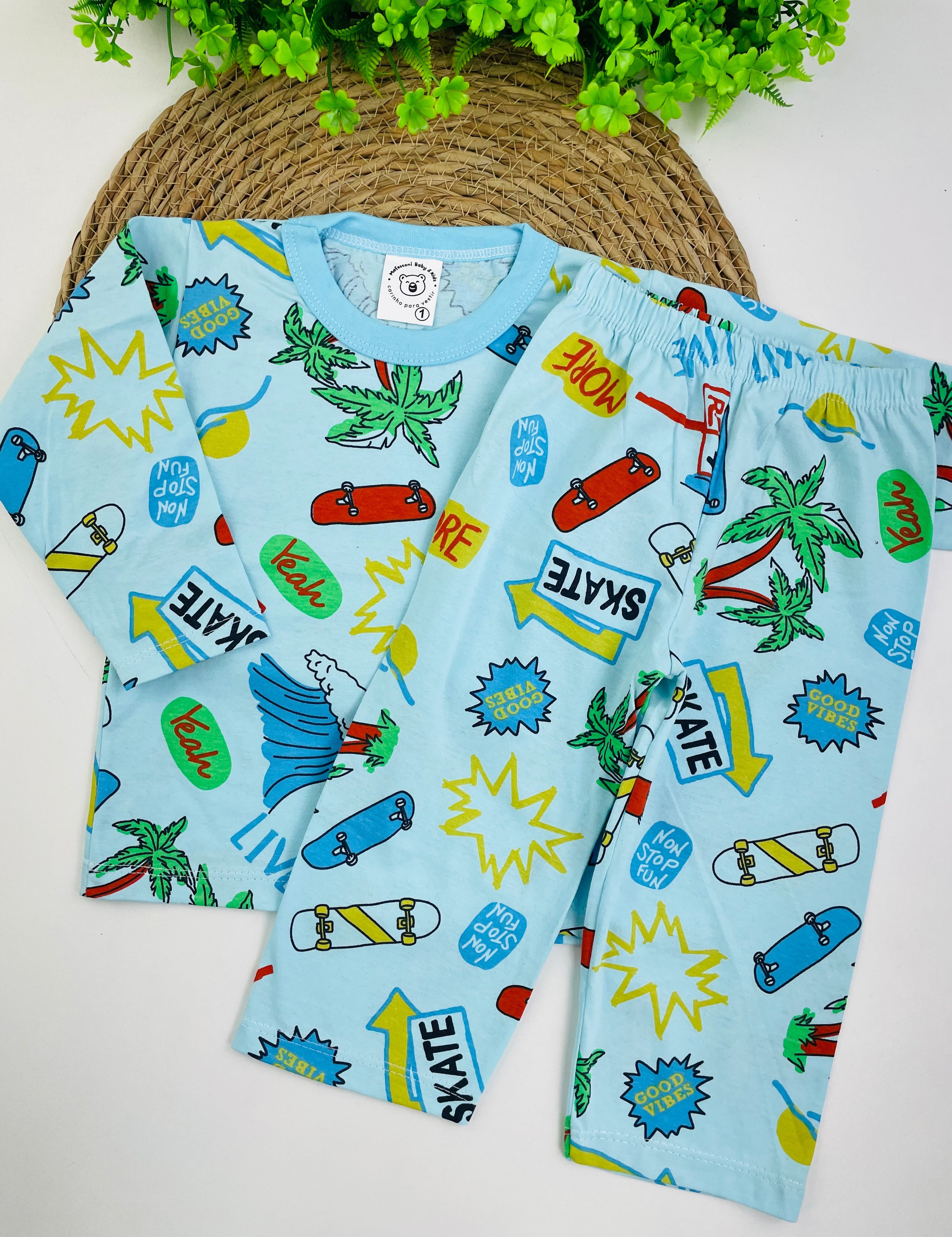 Pijama Manga Longa Mafessoni Skate