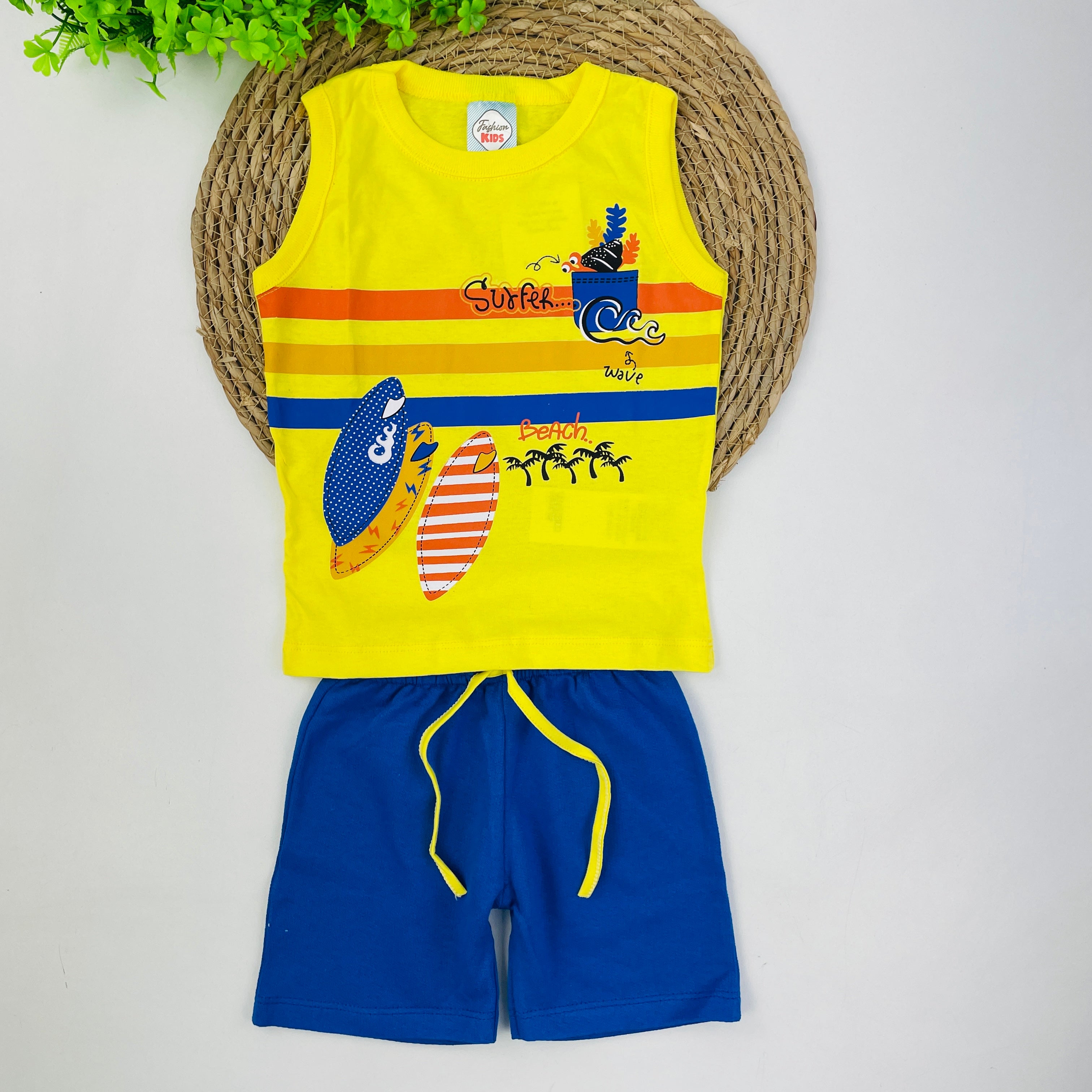 Conjunto Fashion Kids Infantil Menino Surfeh Wave