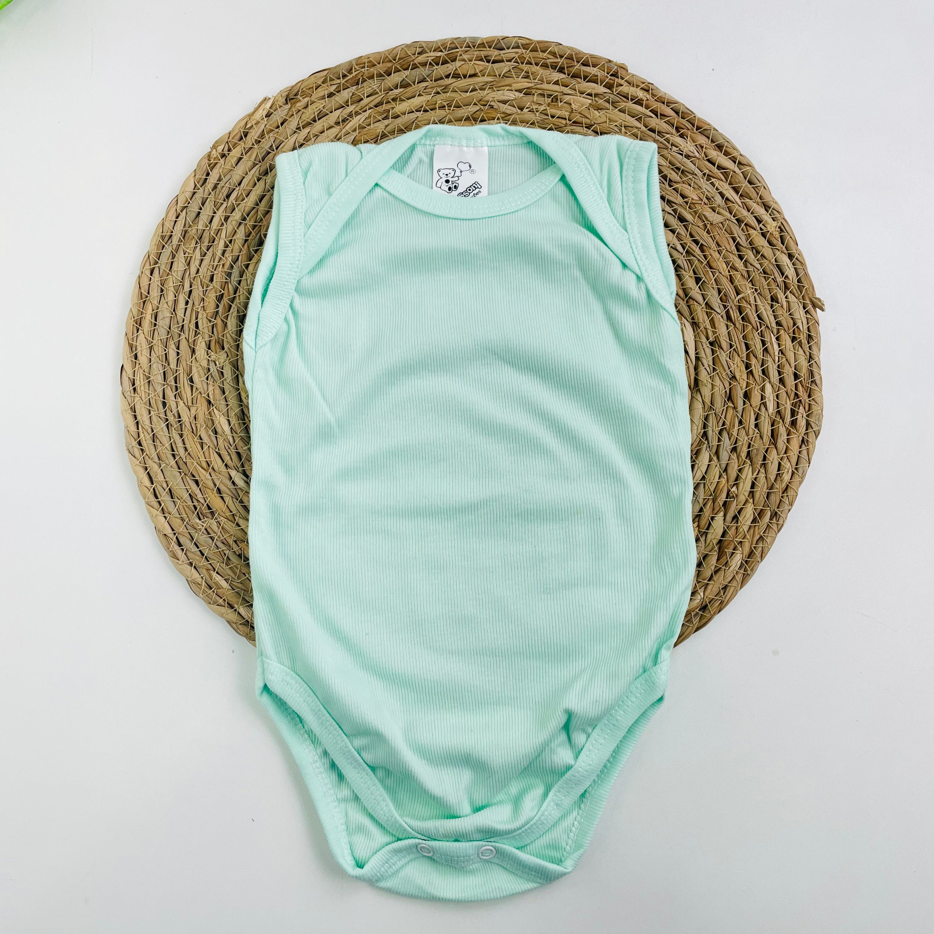 Body Regata Mafessoni Canelado  Verde Claro