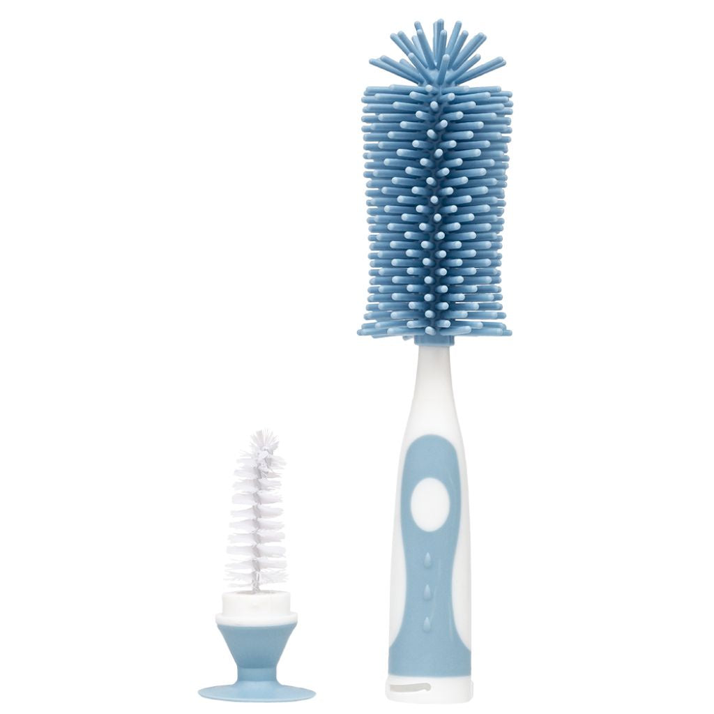 Escova Para Lavar Buba Mamadeira e Bico Cerdas Em Silicone Enxoval