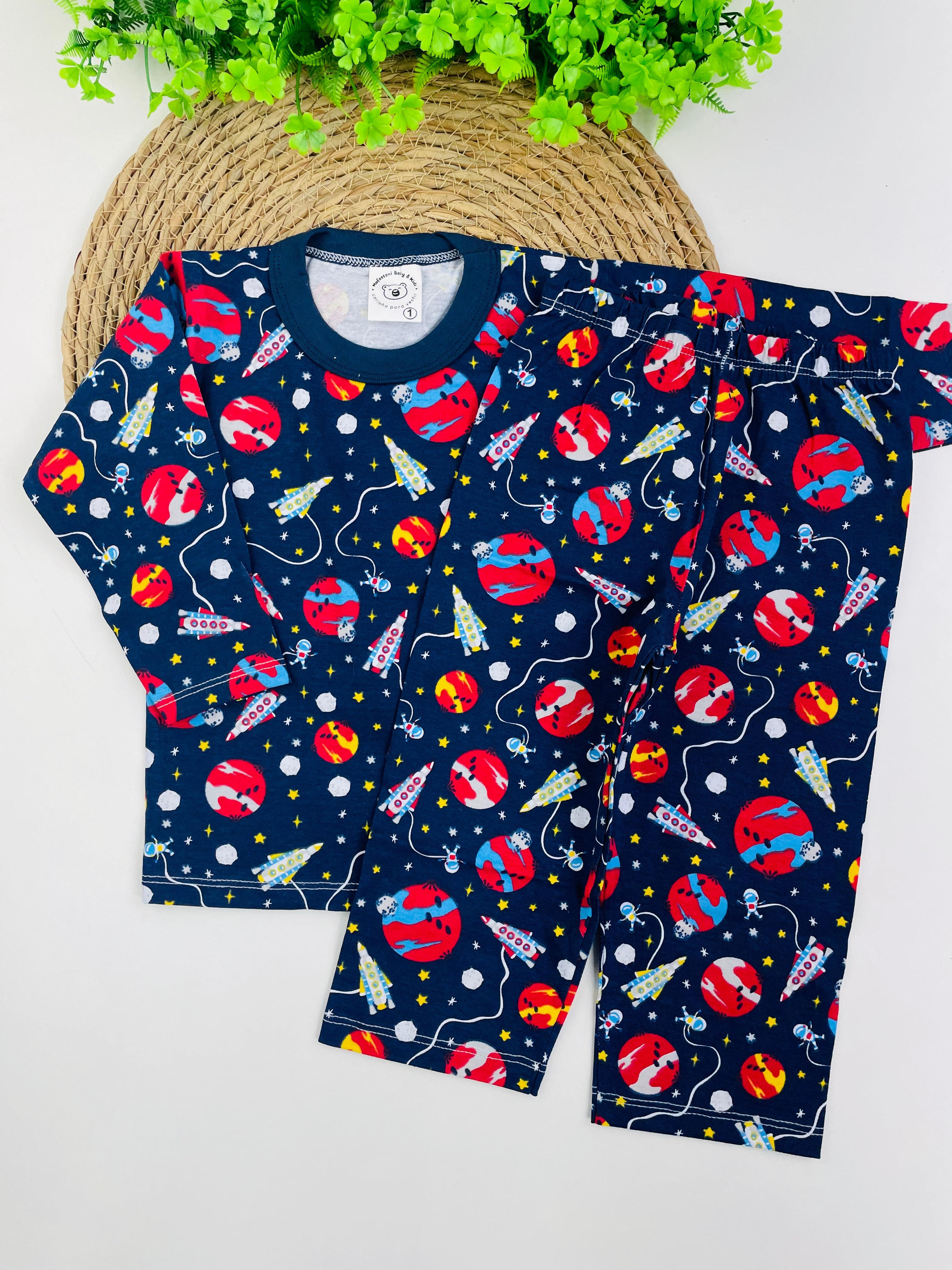 Pijama Manga Longa Mafessoni Espaço