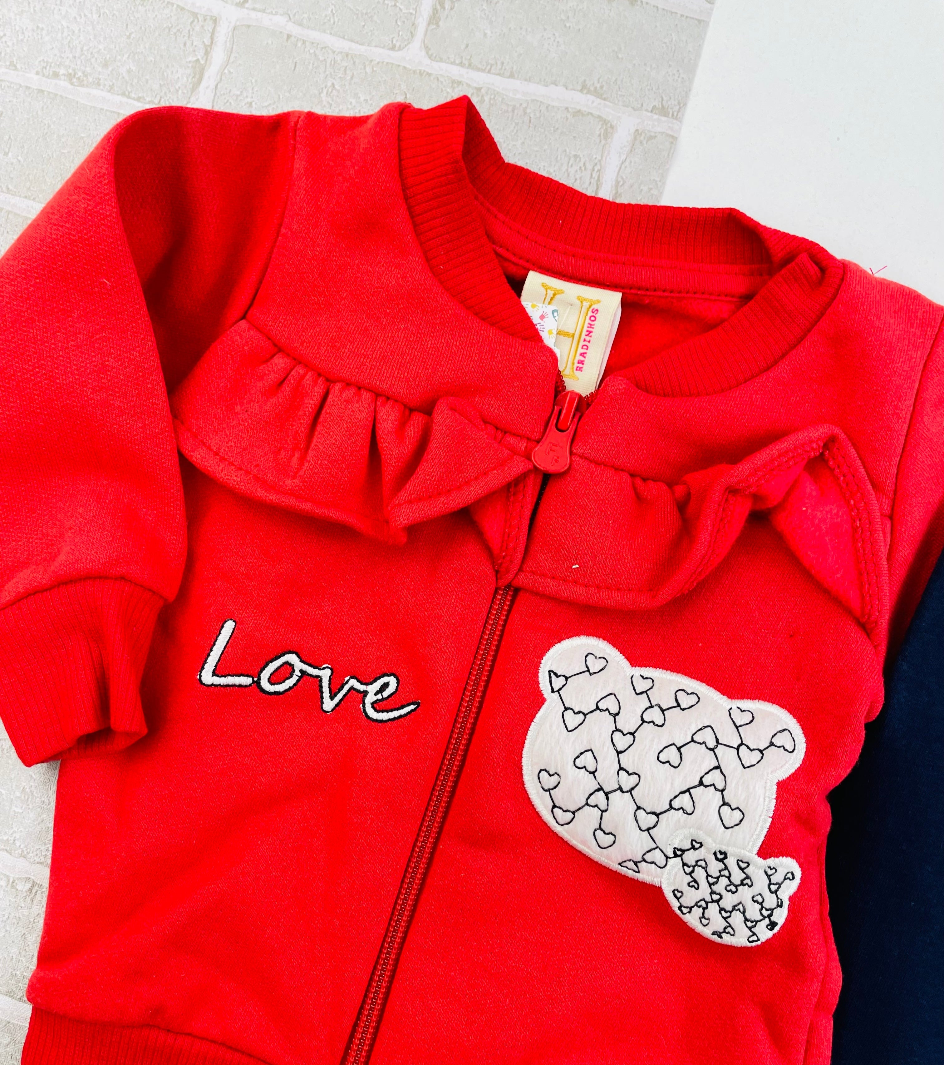 Conjunto Feminino Hrradinhos Love Bordado