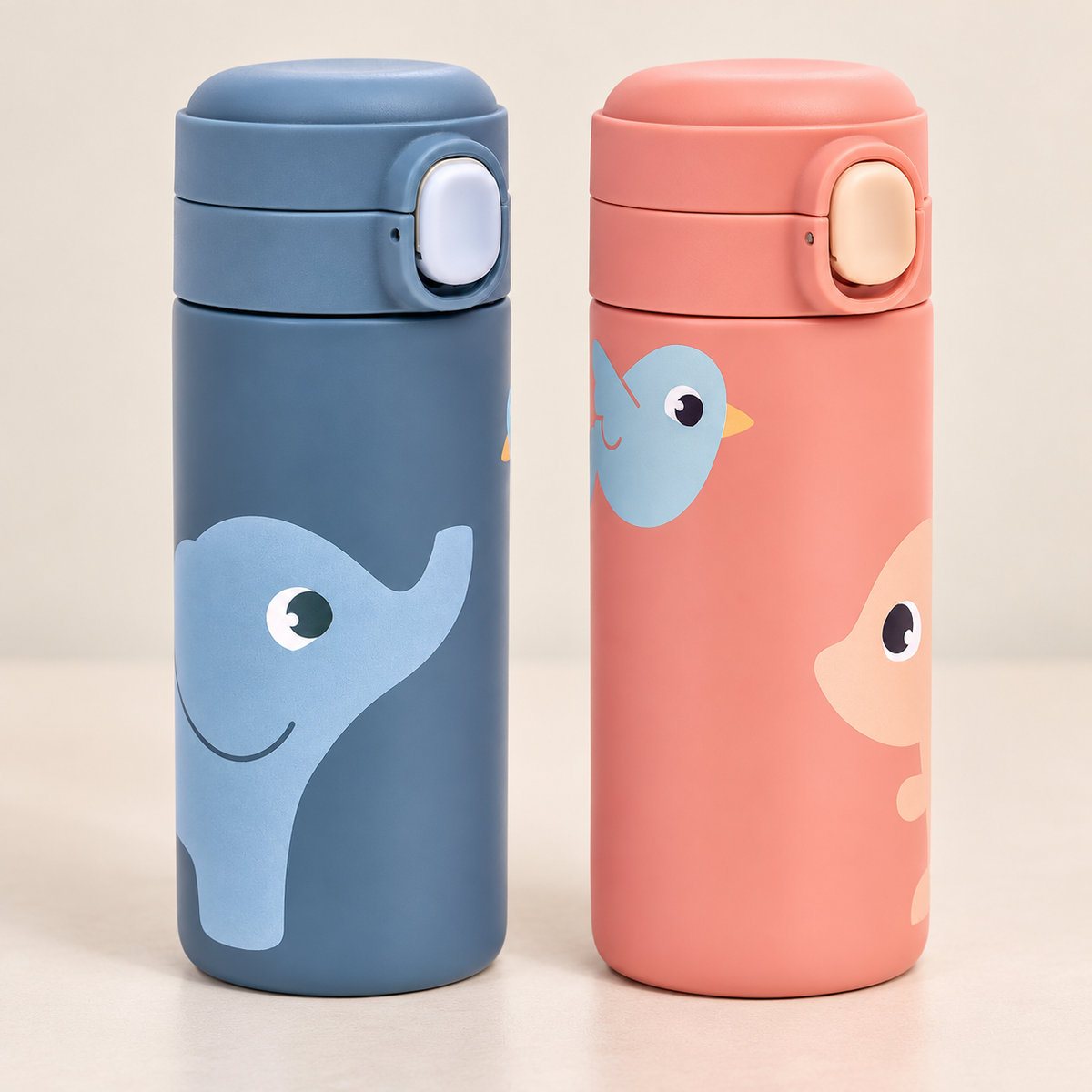 Garrafa Térmica Buba Parede Dupla Cloudy 320ml Infantil +3 Anos