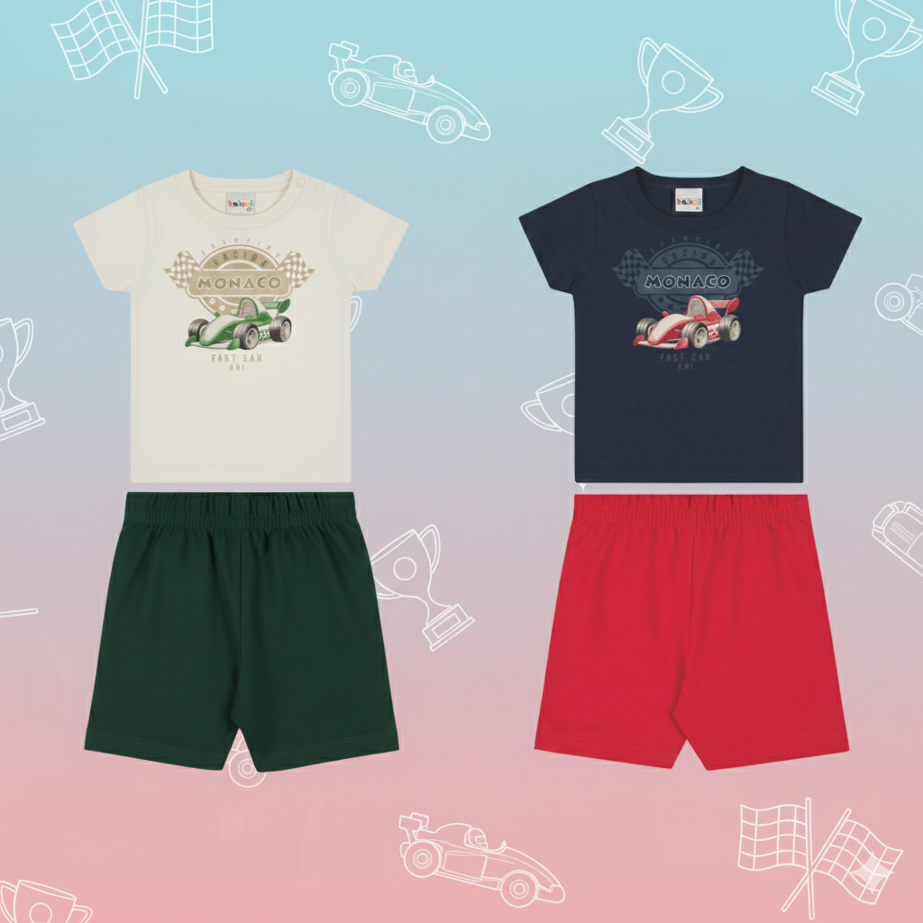 Conjunto Infantil Masculino Kaiani Monaco – conforto e estilo para o dia a&nbsp;