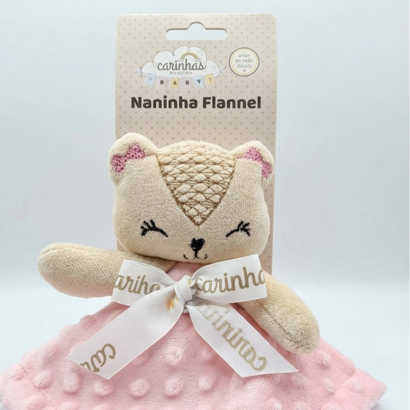 Naninha Infantil Buba Bubble Carinhas Microfibra Flannel Antialérgica +2m