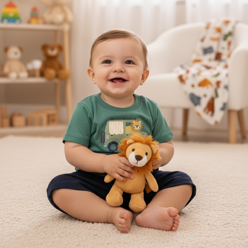 Conjunto Infantil Masculino Pulla Bulla Safari Road – Conforto e Estilo para Aventuras diárias