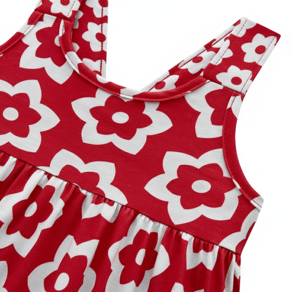 Vestido Infantil Kyly Floral com Babado