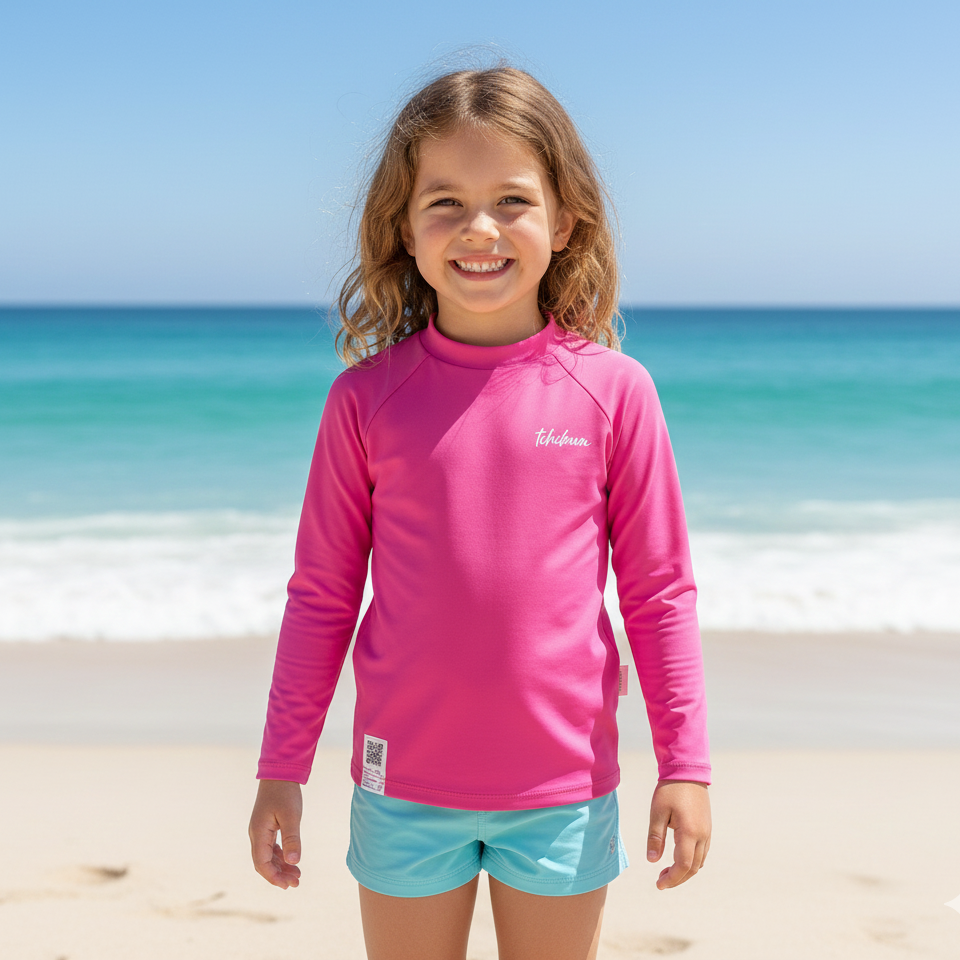 Blusa Infantil Kamylus Manga Longa Tchibum Dry Fit UV50+