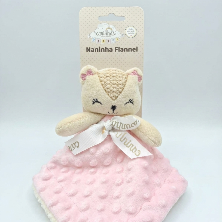 Naninha Infantil Buba Bubble Carinhas Microfibra Flannel Antialérgica +2m