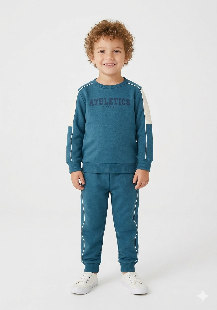 Conjunto Infantil Masculino Alakazoo Athletics em Moletom Felpado