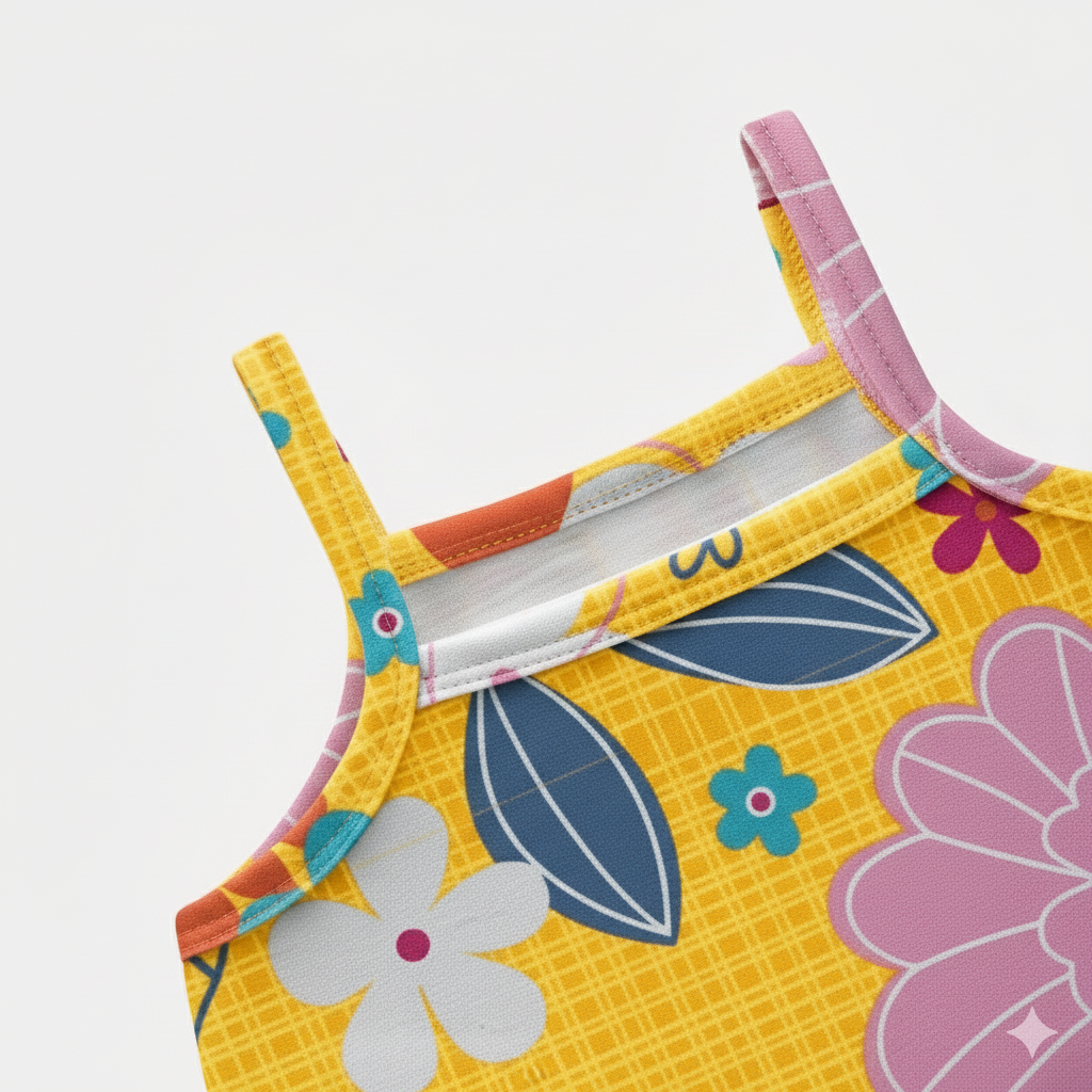 Vestido Infantil Kyly Flores Coloridas