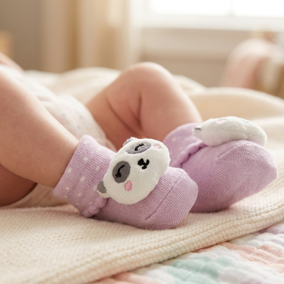 Meia Infantil Feminina Pimpolho Bichinho com LED Interativo RN