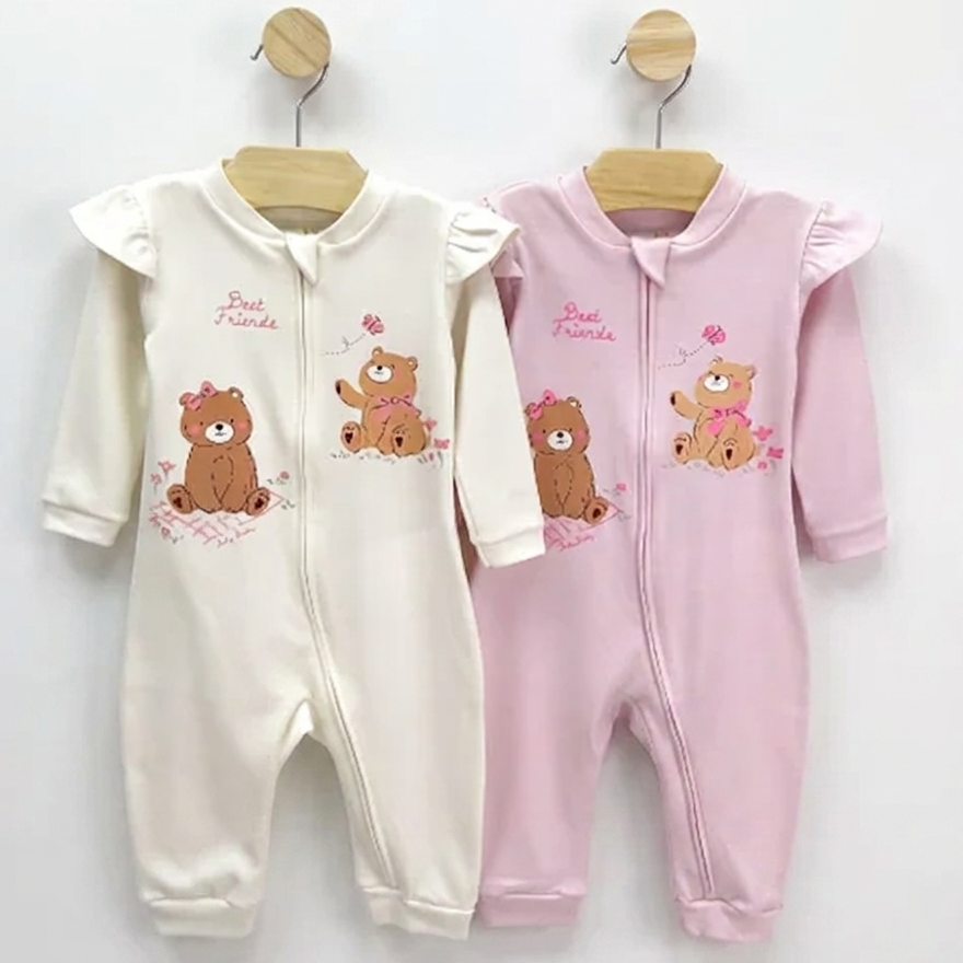 Macacão Feminino Manga Longa Kiko Baby Best Friends