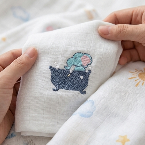 Fralda de Ombro Infantil Muito Mimo Bichinhos 3 Peças 70x70cm