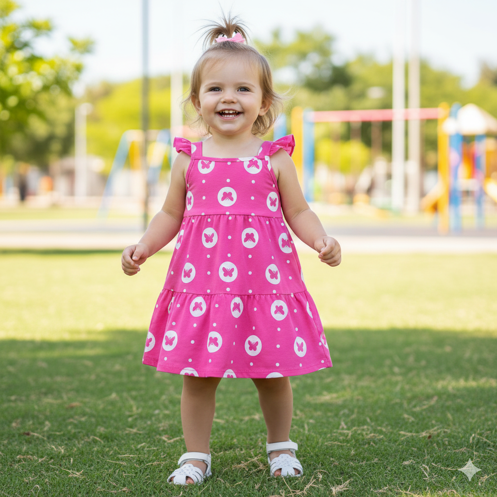 Vestido Infantil Kyly Borboletas