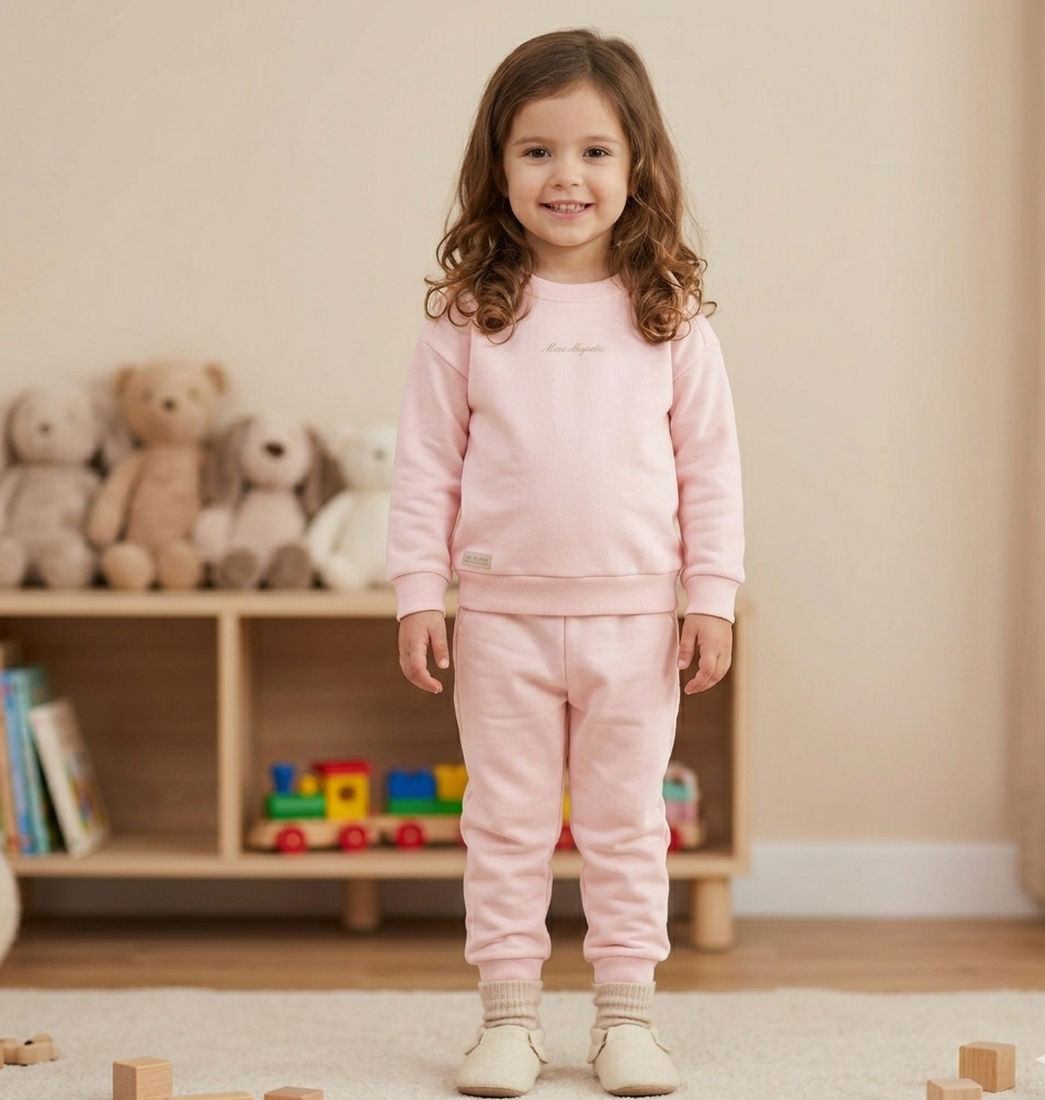 Conjunto Infantil Menina Have Fun Mini Majestic em Moletom Peluciado
