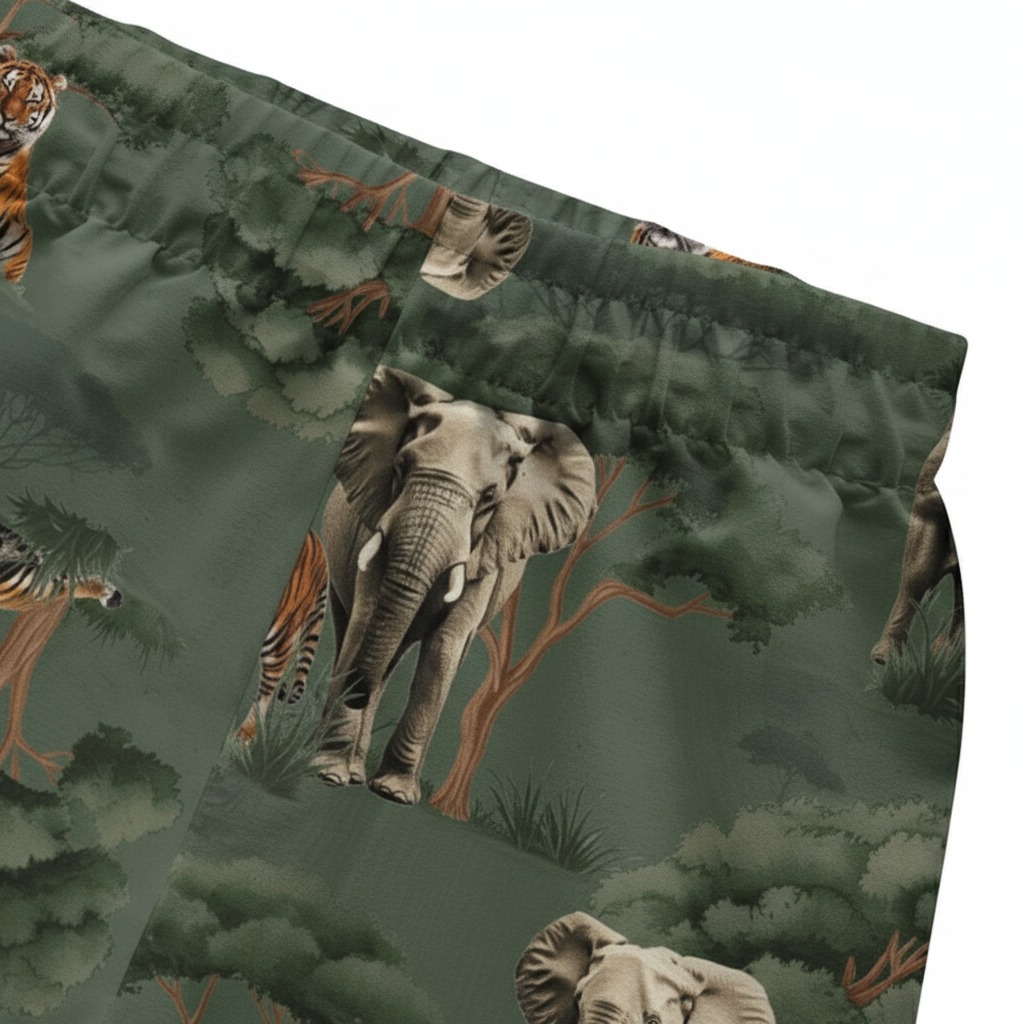 Conjunto Infantil Kyly Safari com Camiseta e Short em Tactel