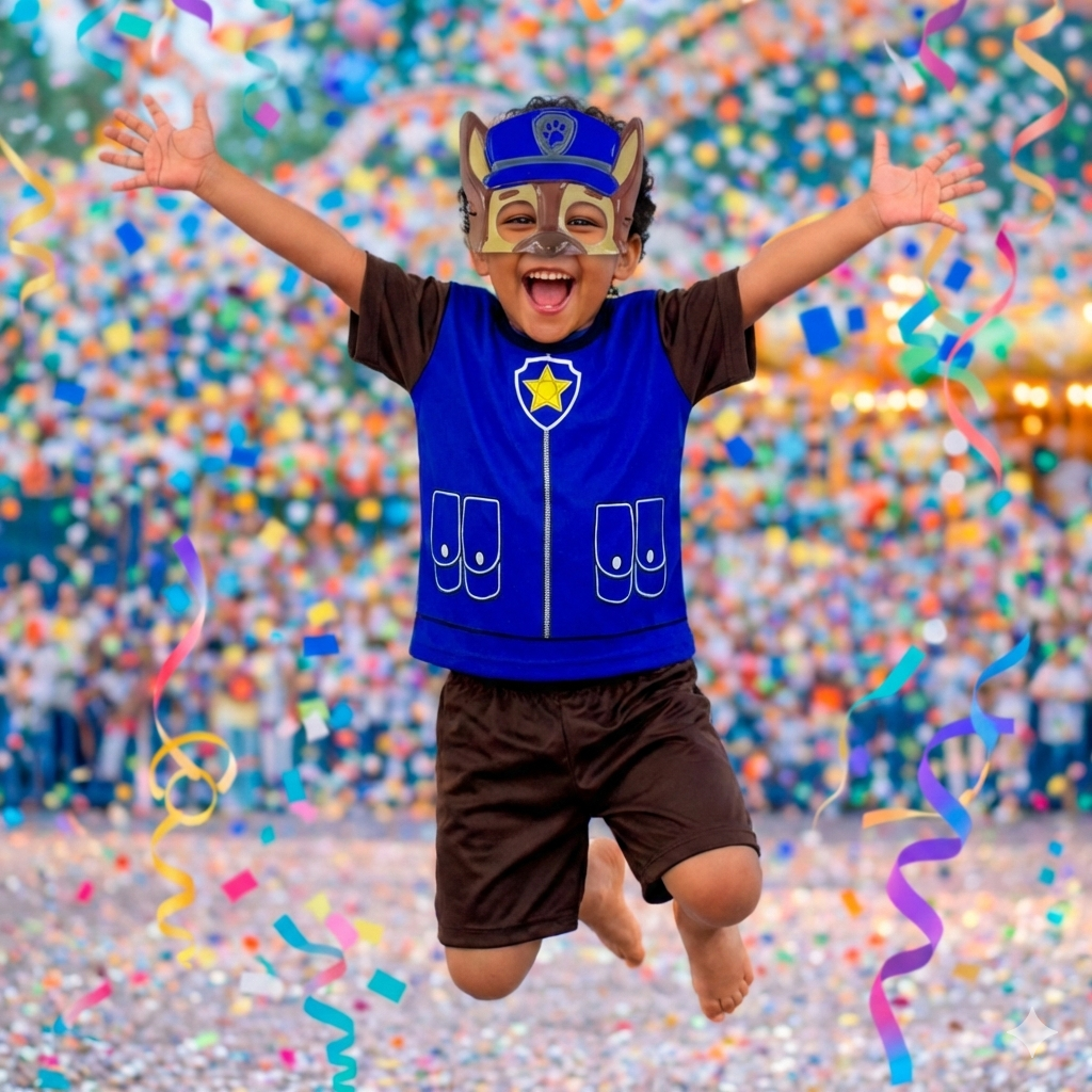 Fantasia Infantil Chase com Máscara